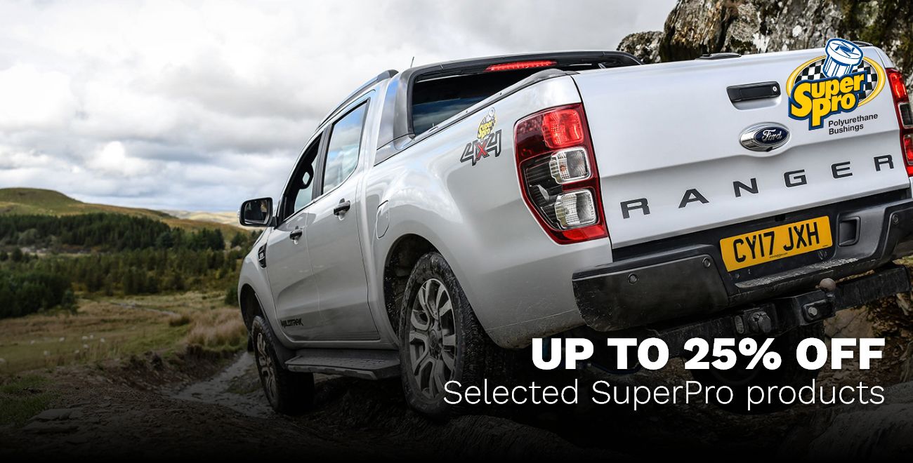 SuperPro Polyurethane Bushings Products Banner