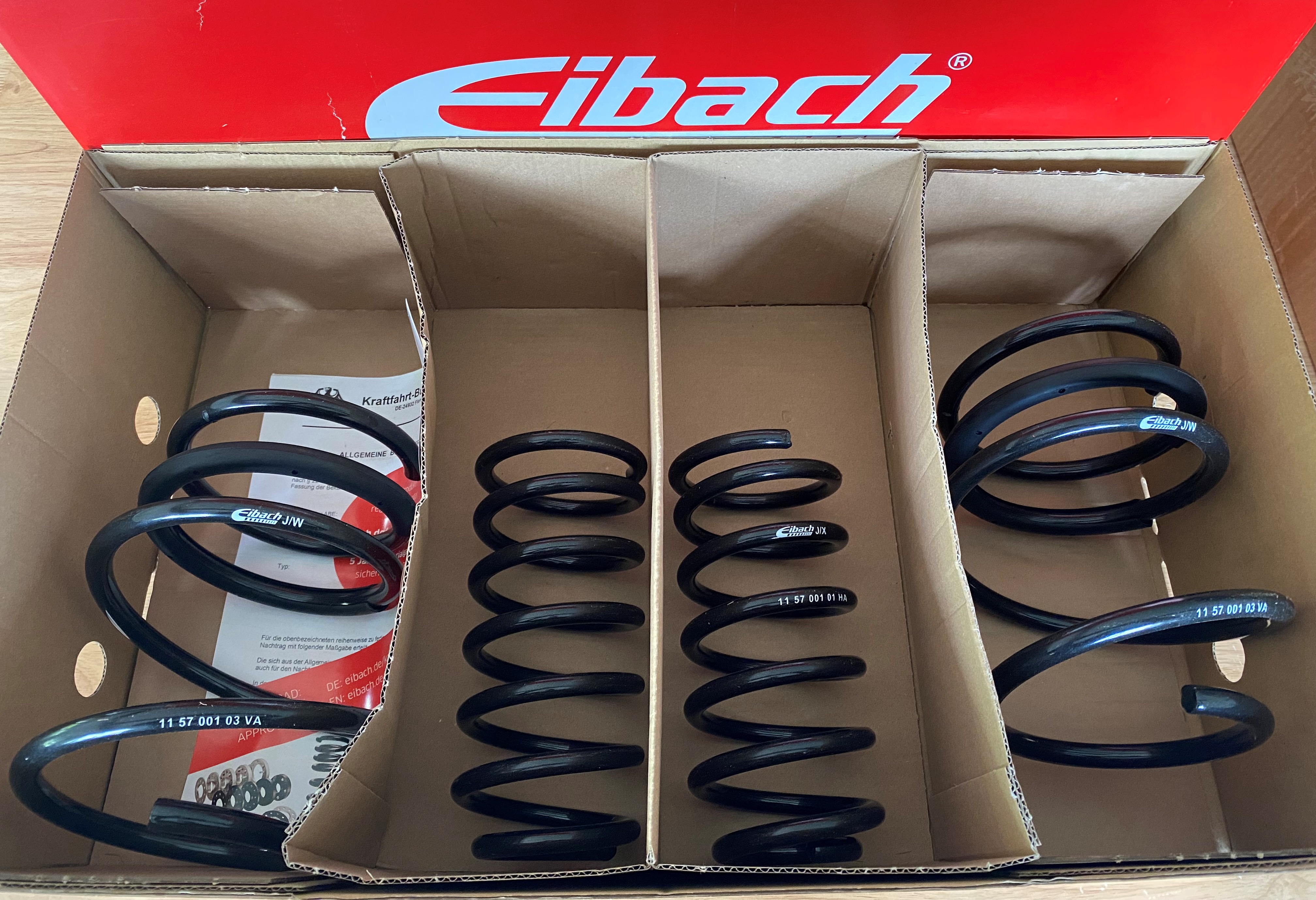 Eibach Pro Kit Lowering Springs for MINI (R50, R53) 02- One, Cooper, Cooper S, O E10-57-001-03-22