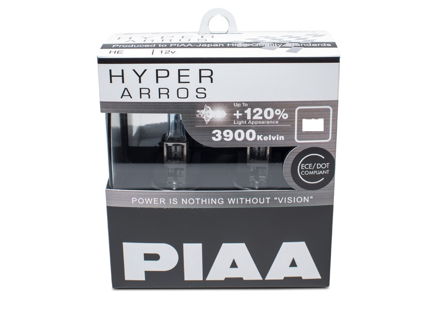 PIAA HYPER+ H3 Car Headlight Bulbs HIGH POWER 110W OUTPUT! Twin Pack B1-HE-901