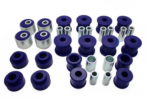 For Nissan Patrol Y60 + Y61 Castor Correction Front + Rear Bush Kit SuperPro Polyurethane