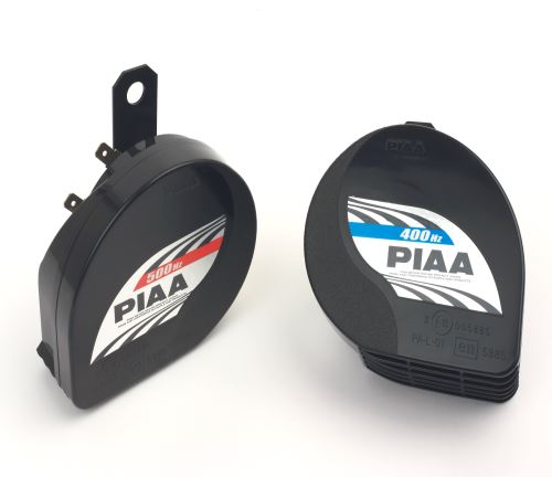 PIAA 'SLIM' Dual Tone Sport Car HORNS 400/500Hz - High Performance Electric