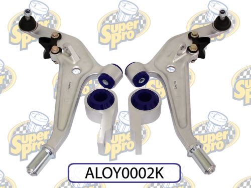 SuperPro Polyurethane Front Lower Control Arms (Pair) High Quality ALOY0002K