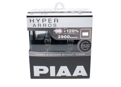 PIAA HYPER Arros Main Beam 3900K Bulbs H4 60/55 equal to 110/100W 12V HE-901