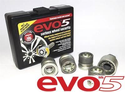 Ford Transit 00on (OE Fit - Flat Seat) Evo Mk5 Locking Wheel Nut + Key Set