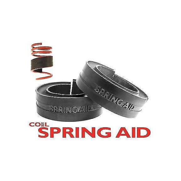 Pair 18-25mm Gap Coil Spring Assistors Spacers Rubber Towing Caravan Heavy Loads