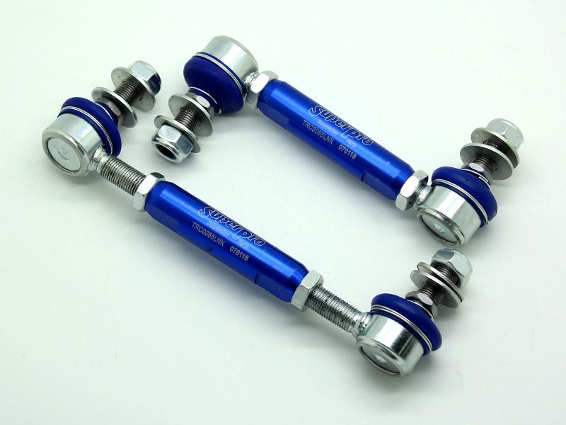 PAIR SuperPro Antiroll/Sway Bar Universal Adjustable Drop Links 12mm x 140-185mm