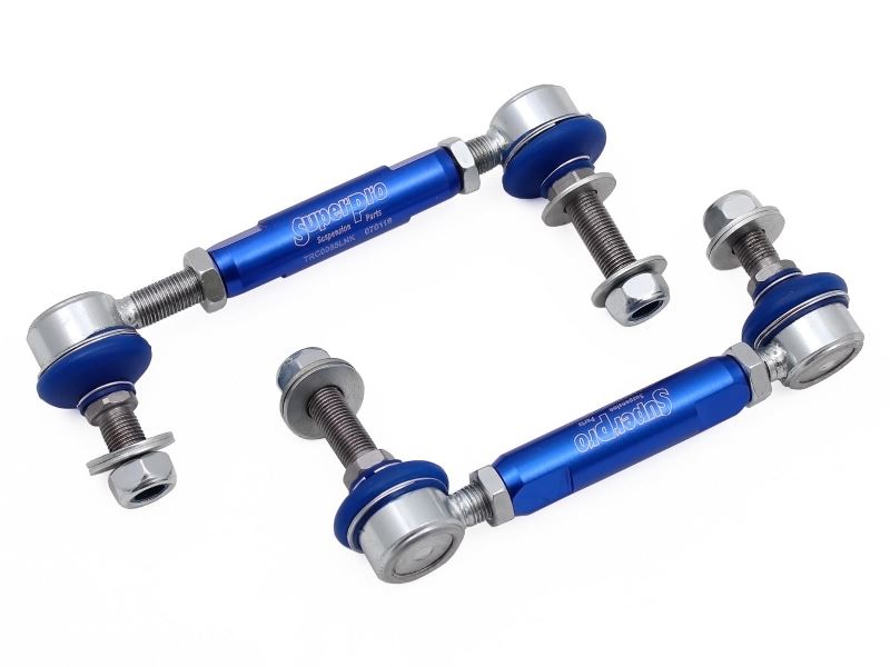 PAIR SuperPro Antiroll/Sway Bar Universal Adjustable Drop Links 12mm x 140-170mm